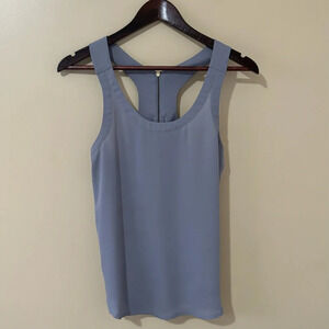 EXPRESS| Grey Silky Tank Cami w/Back Zipper Size S